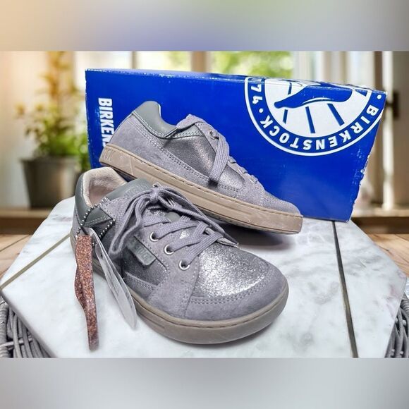 NEW BIRKENSTOCK Leather Kids Toddler Supportive Sneakers Shoes Size EU 29 US 11 - Picture 2 of 15